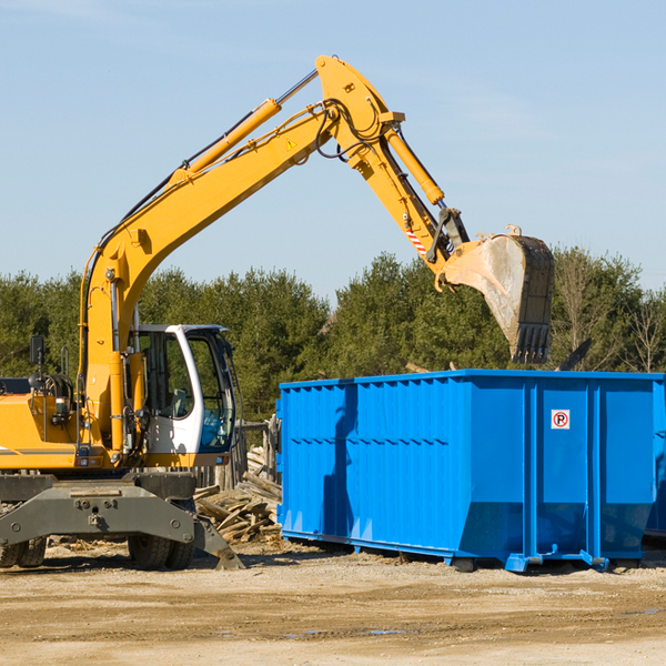 can i choose the location where the residential dumpster will be placed in Bloomer